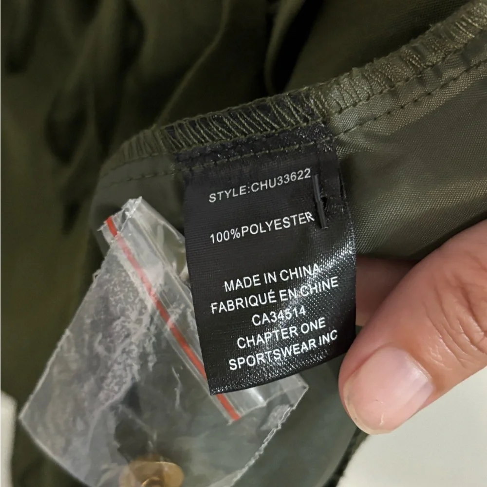 NWOT Rachel Zoe Olive Green Blouse with Pockets!! - Picture 7 of 7